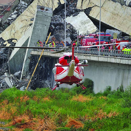 The Morandi Bridge collapse*Luigi D’Angelo describes the operational search and rescue efforts after a bridge collapsed in Genoa, plunging vehicles to the ground and killing dozens of people