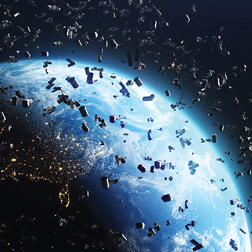 Space debris*After the end of their lifetime dead satellites in orbit accumulate, slowly increasing the risk of catastrophic collisions with active spacecraft or other debris. How did we get to this point and what do we need to do? Kristen Lagadec investigates