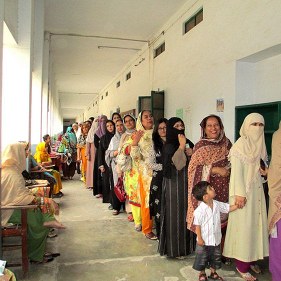 What kept women from voting in Khyber Pakhtunkhwa? 